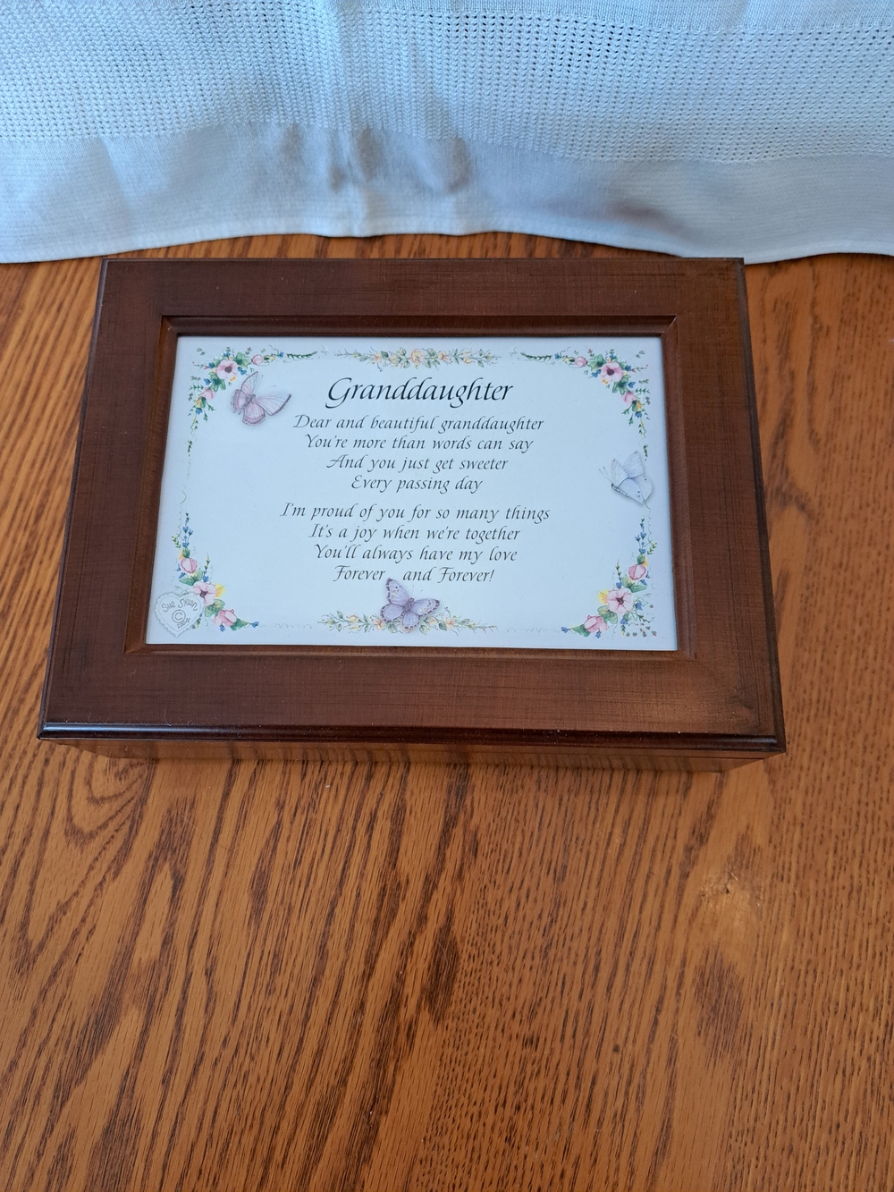 Granddaughter Musical Jewellery Box